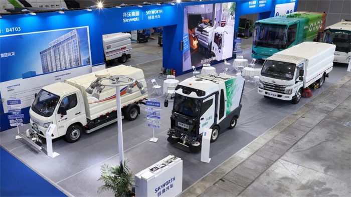Skyworth Auto esines vapustavalt Wuhan Environmental Sanitation Expo näitusel, juhatades oma sõidukiga 
